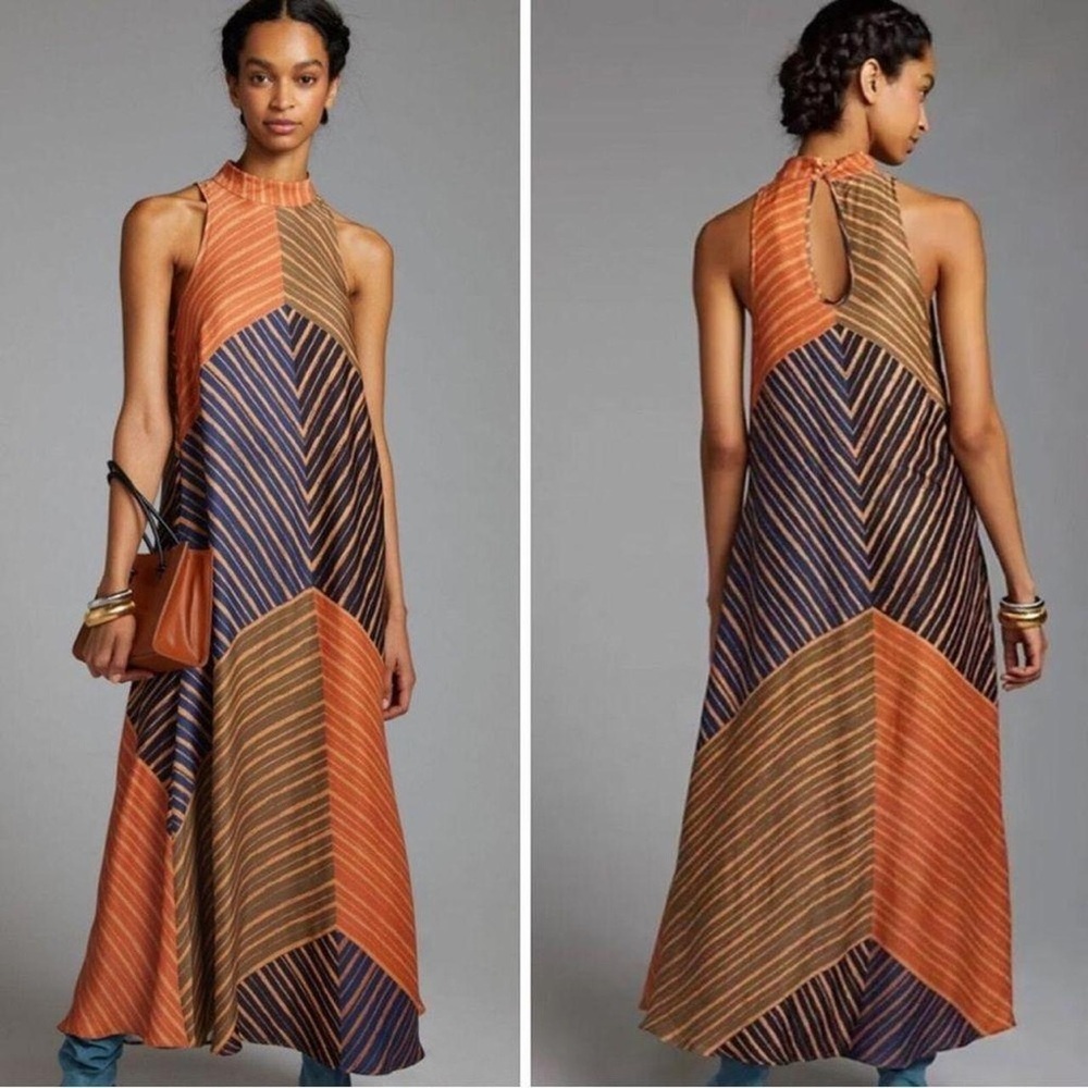 Farm Rio Anthropologie Halter Maxi Dress - Picture 2 of 9